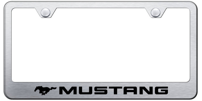 Ford Mustang Standard License Plate Frame - Laser Etched - Official Licensed