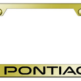 Pontiac Standard License Plate Frame - Laser Etched - Official Licensed