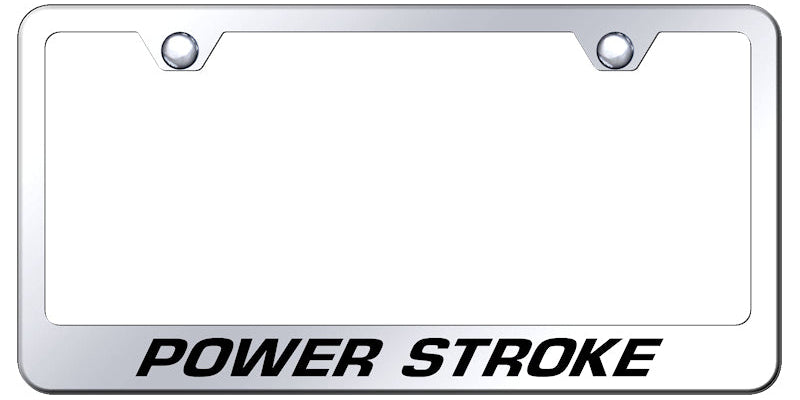 Ford Powerstroke Standard License Plate Frame - Laser Etched - Official Licensed