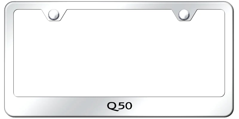 Infiniti Q50 Standard License Plate Frame - Laser Etched - Official Licensed