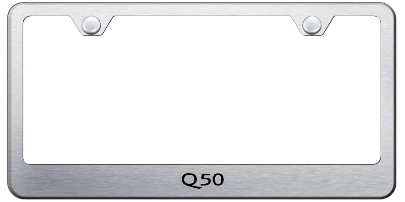 Infiniti Q50 Standard License Plate Frame - Laser Etched - Official Licensed
