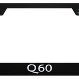 Infiniti Q60 Standard License Plate Frame - Laser Etched - Official Licensed