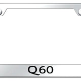 Infiniti Q60 Standard License Plate Frame - Laser Etched - Official Licensed