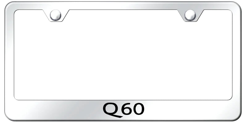Infiniti Q60 Standard License Plate Frame - Laser Etched - Official Licensed