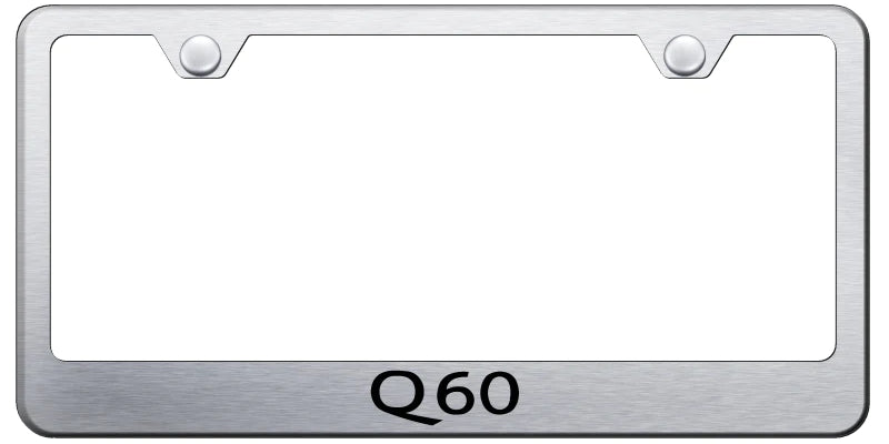 Infiniti Q60 Standard License Plate Frame - Laser Etched - Official Licensed