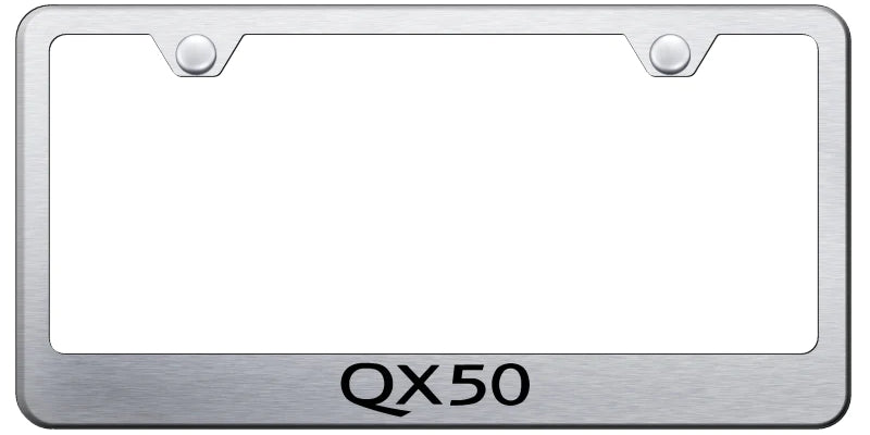 Infiniti QX50 Standard License Plate Frame - Laser Etched - Official Licensed