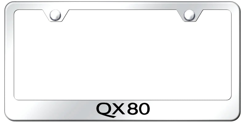 Infiniti QX80 Standard License Plate Frame - Laser Etched - Official Licensed