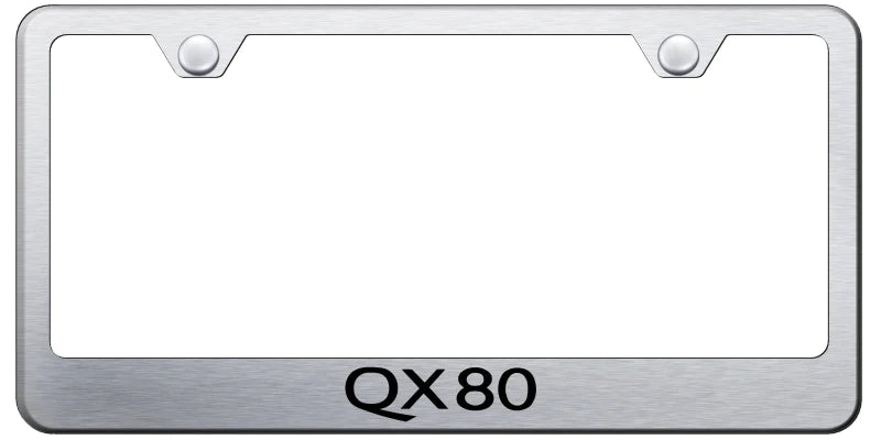 Infiniti QX80 Standard License Plate Frame - Laser Etched - Official Licensed