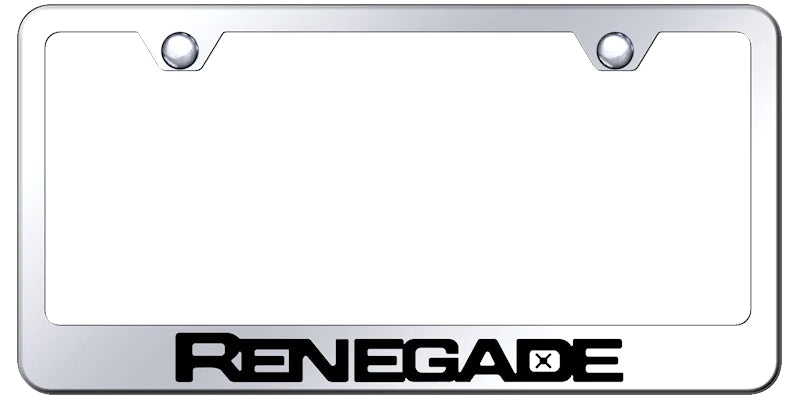 Jeep Renegade Standard License Plate Frame - Laser Etched - Official Licensed
