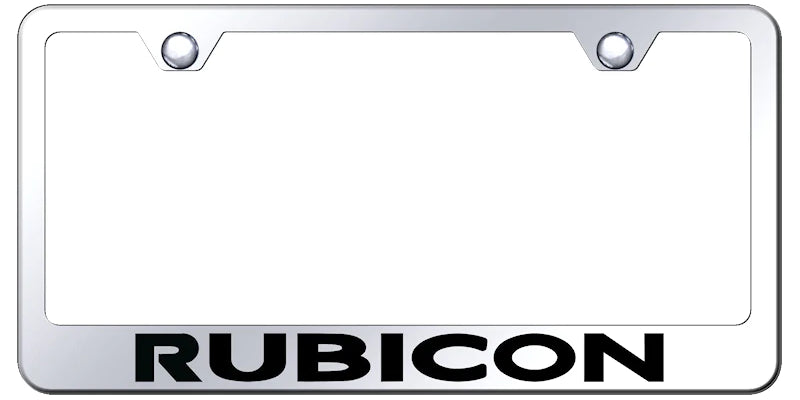 Jeep Rubicon Standard License Plate Frame - Laser Etched - Official Licensed