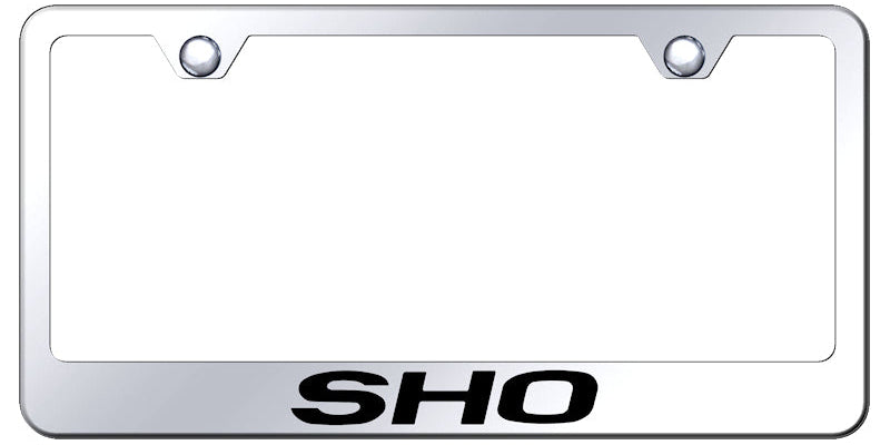 Ford Taurus SHO Standard License Plate Frame - Laser Etched Black - Official Licensed