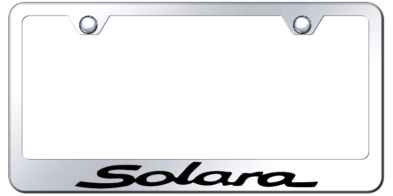Toyota Solara Standard License Plate Frame - Laser Etched - Official Licensed