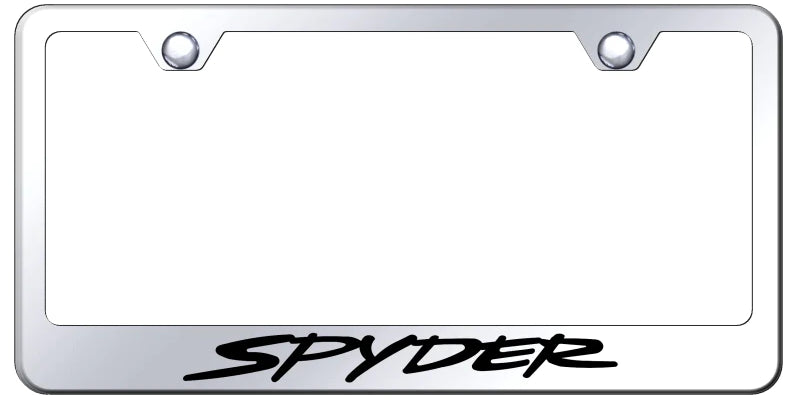 Toyota Spyder Standard License Plate Frame - Laser Etched - Official Licensed