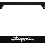 Toyota Supra Standard License Plate Frame - Laser Etched - Official Licensed