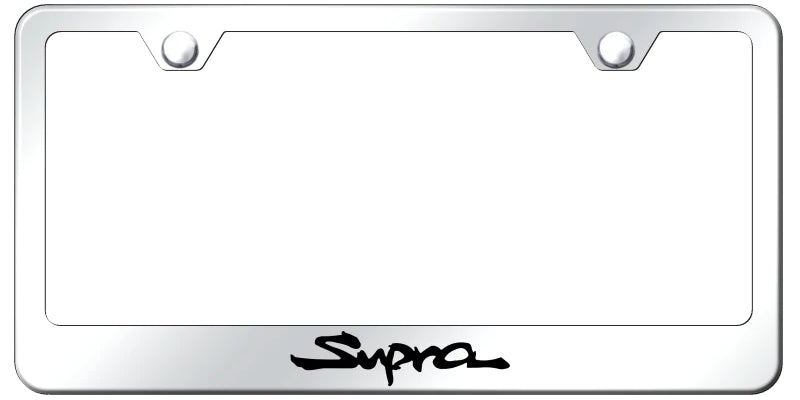 Toyota Supra Standard License Plate Frame - Laser Etched - Official Licensed