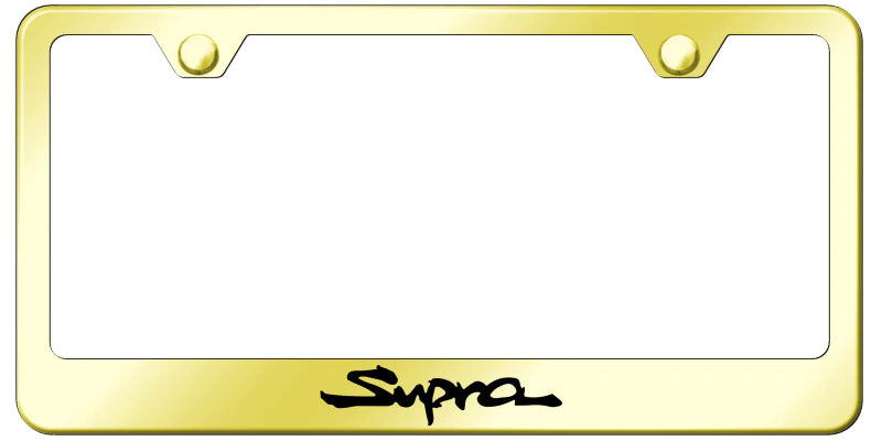 Toyota Supra Standard License Plate Frame - Laser Etched - Official Licensed