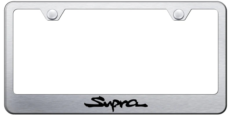 Toyota Supra Standard License Plate Frame - Laser Etched - Official Licensed