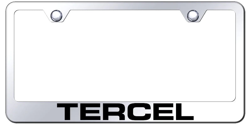 Toyota Tercel Standard License Plate Frame - Laser Etched - Official Licensed