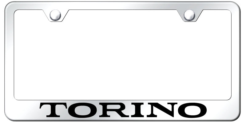 Ford Torino Standard License Plate Frame - Laser Etched Black - Official Licensed