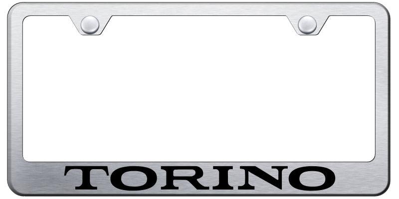 Ford Torino Standard License Plate Frame - Laser Etched Black - Official Licensed