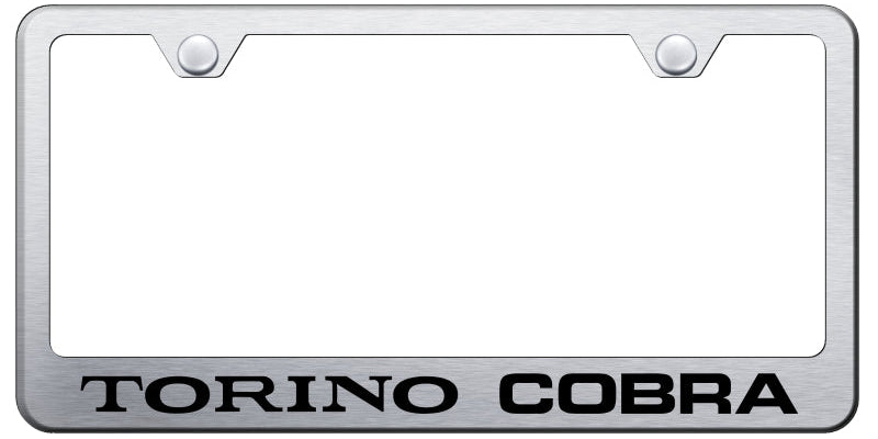 Ford Torino Cobra Standard License Plate Frame - Laser Etched - Official Licensed