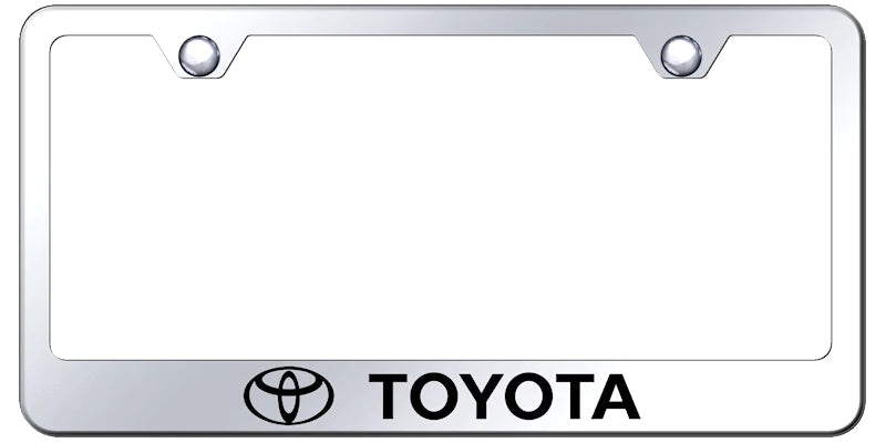 Toyota Standard License Plate Frame - Laser Etched - Official Licensed