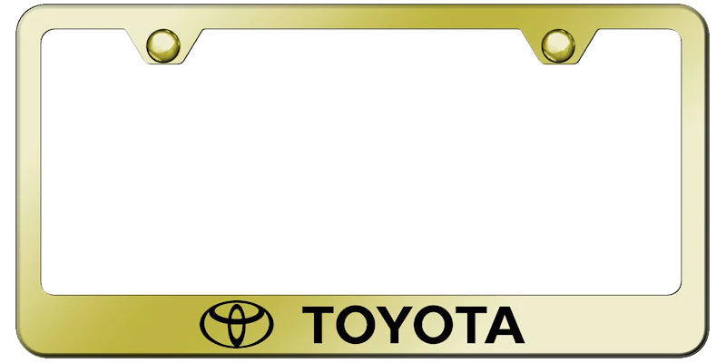 Toyota Standard License Plate Frame - Laser Etched - Official Licensed