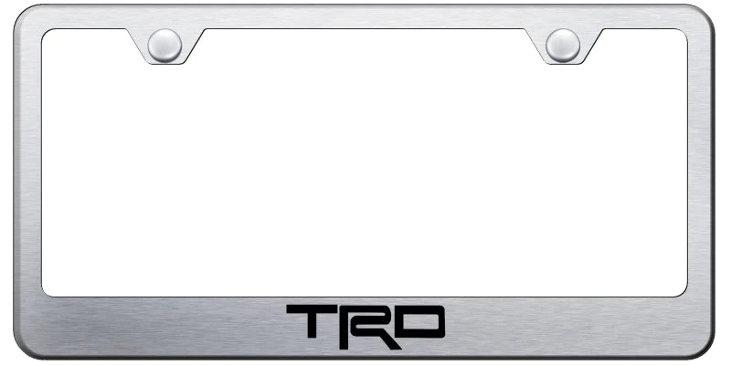 Toyota TRD Standard License Plate Frame - Laser Etched - Official Licensed