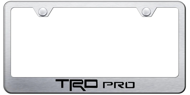 Toyota TRD Pro Standard License Plate Frame - Laser Etched - Official Licensed