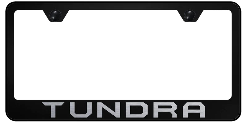 Toyota Tundra Script Standard License Plate Frame - Laser Etched - Official Licensed
