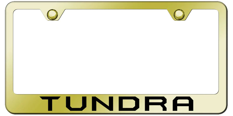 Toyota Tundra Script Standard License Plate Frame - Laser Etched - Official Licensed