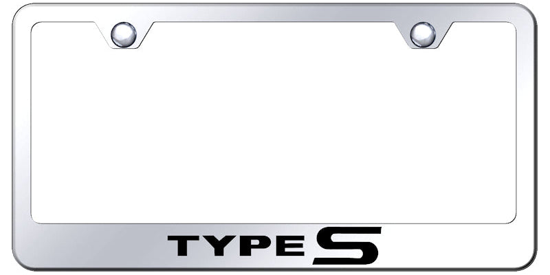 Acura Type-S Standard License Plate Frame - Laser Etched - Official Licensed