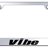 Pontiac Vibe Standard License Plate Frame - Laser Etched Mirrored - Official Licensed