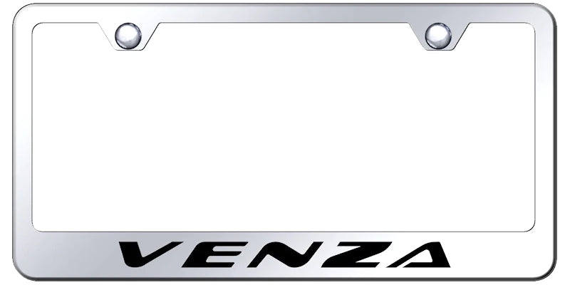 Toyota Venza Standard License Plate Frame - Laser Etched - Official Licensed