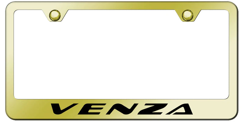 Toyota Venza Standard License Plate Frame - Laser Etched - Official Licensed