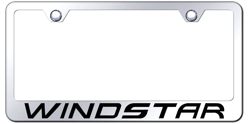 Ford Windstar Standard License Plate Frame - Laser Etched Gold - Official Licensed