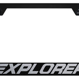 Ford Explorer Standard License Plate Frame - Laser Etched - Official Licensed