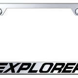 Ford Explorer Standard License Plate Frame - Laser Etched - Official Licensed