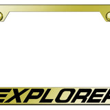Ford Explorer Standard License Plate Frame - Laser Etched - Official Licensed