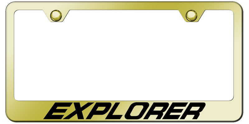 Ford Explorer Standard License Plate Frame - Laser Etched - Official Licensed