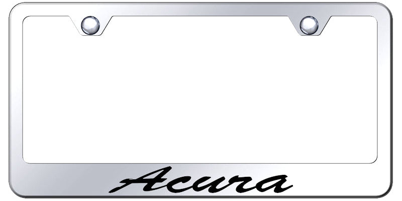 Acura Script Standard License Plate Frame - Laser Etched - Official Licensed