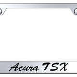 Acura TSX Script Standard License Plate Frame - Etched Mirrored - Official Licensed