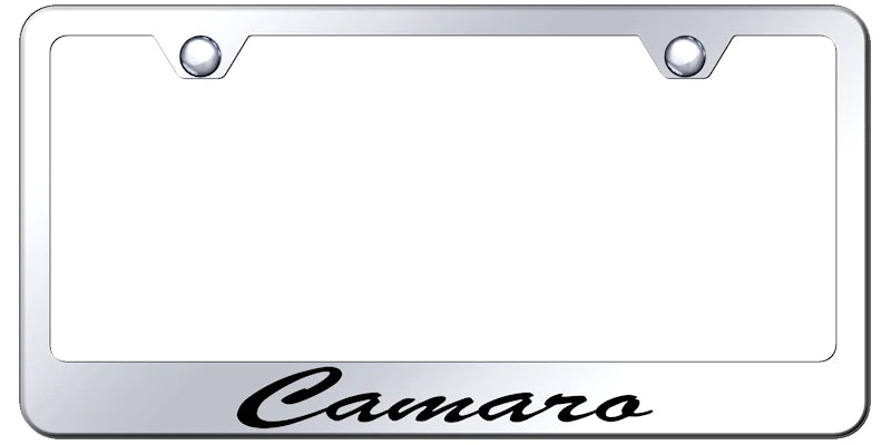 Chevrolet Camaro Script Standard License Plate Frame - Official Licensed