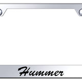Hummer Script Standard License Plate Frame - Laser Etched Mirrored - Official Licensed