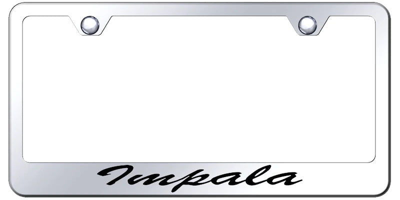Chevrolet Impala Script Standard License Plate Frame - Official Licensed