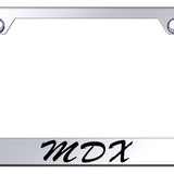 Acura MDX Script Standard License Plate Frame - Laser Etched Mirrored - Official Licensed