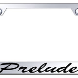Honda Prelude Script Standard License Plate Frame - Laser Etched Mirrored - Official Licensed