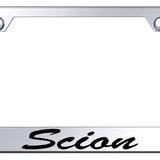 Scion Script Standard License Plate Frame - Laser Etched Mirrored - Official Licensed
