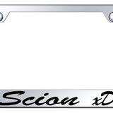 Scion xD Script Standard License Plate Frame - Etched Mirrored - Official Licensed