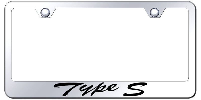 Acura Type-S Script Standard License Plate Frame - Laser Etched - Official Licensed